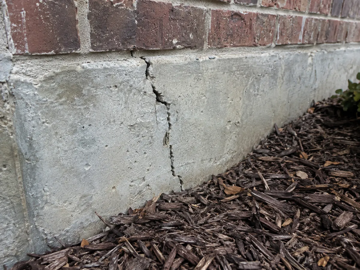 Foundation and weep holes checked for termite activity